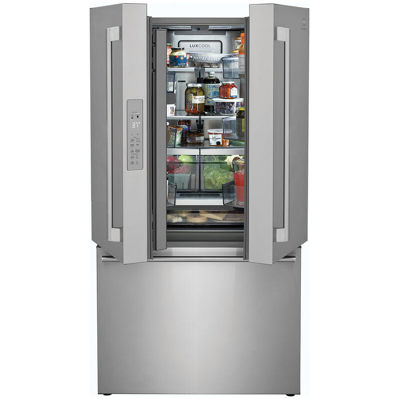 Electrolux 36 in. 23.3 cu. ft. Counter Depth French Door Refrigerator with Internal Water Dispenser - Stainless Steel, , hires
