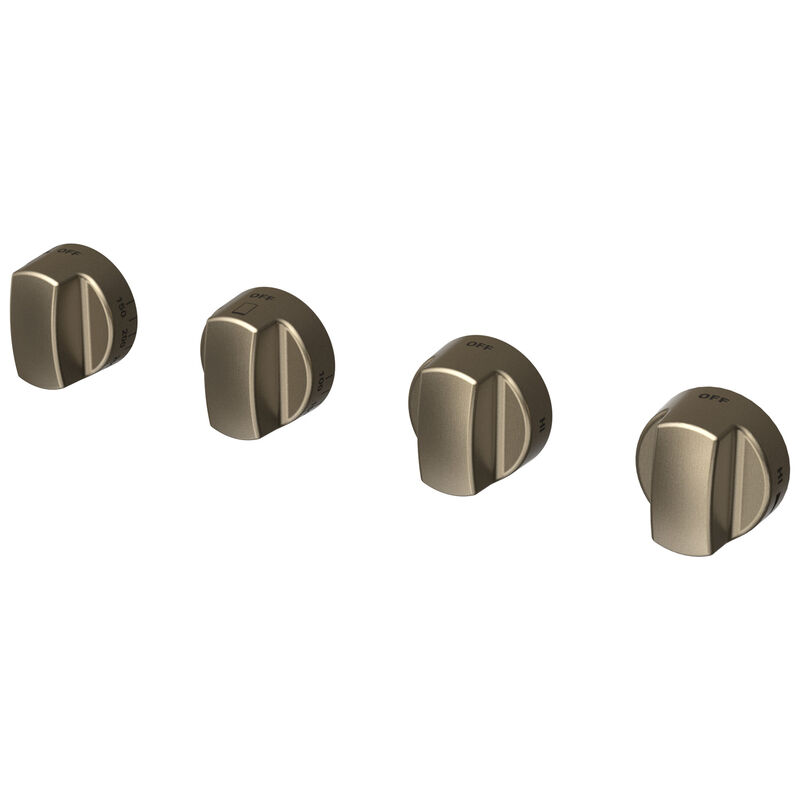 Wolf 36 in. Gas Range Brushed Brass Knobs, , hires