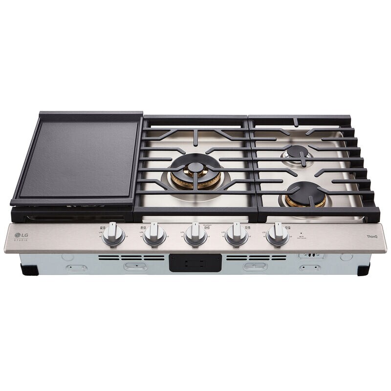 LG Studio 30 in. Electric Cooktop with 5 Smoothtop Burners - Stainless  Steel, P.C. Richard & Son