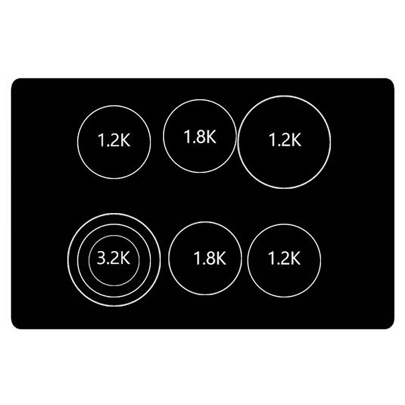 Viking 5 Series 36 in. 6-Burner Electric Cooktop with Power Burner - Stainless Steel w/Black Sides, , hires