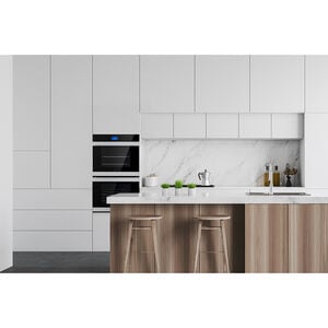 Sharp 30 in. 10 cu. ft. Top Control Electric Double Wall Oven with True European Convection - Stainless Steel, , hires