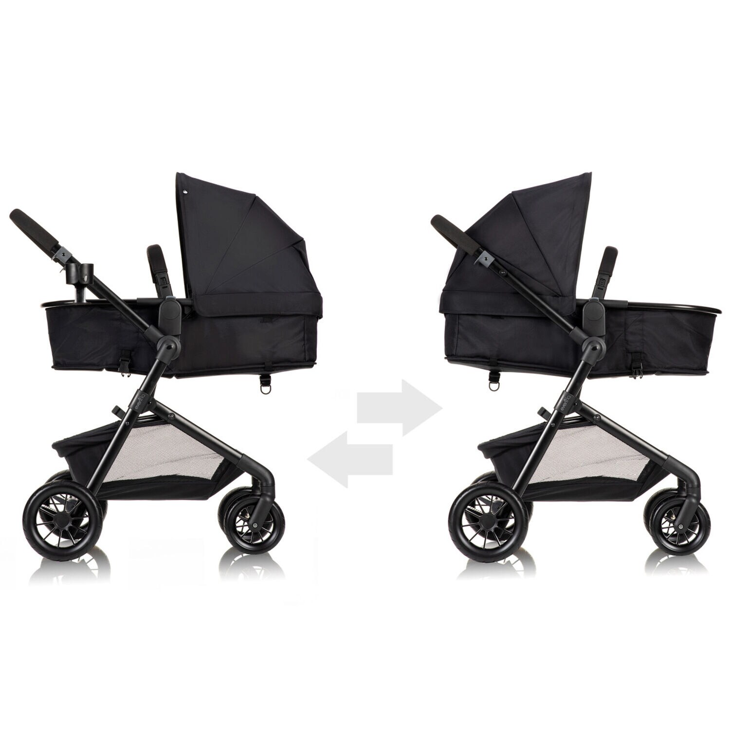 Evenflo pivot modular travel system black best sale