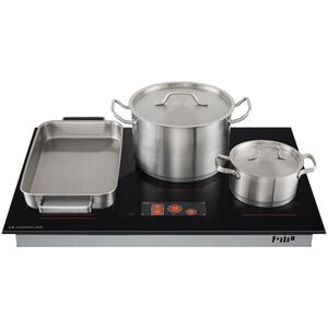 LG Signature 30 in. 4-Burner Induction Cooktop with Simmer Burner & Power Burner - Black, , hires