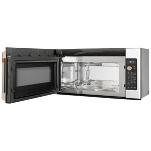 Cafe 30 in. 1.7 cu. ft. 950W Over-the-Range Microwave with 300 CFM, Convection & Sensor Cooking - Stainless Steel, Stainless Steel, hires