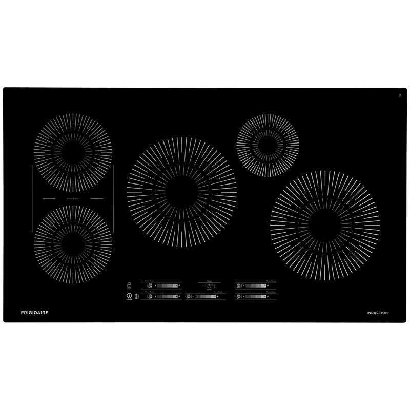 Frigidaire 36 in. 5-Burner Induction Cooktop with Simmer Burner & Power Burner - Black, , hires
