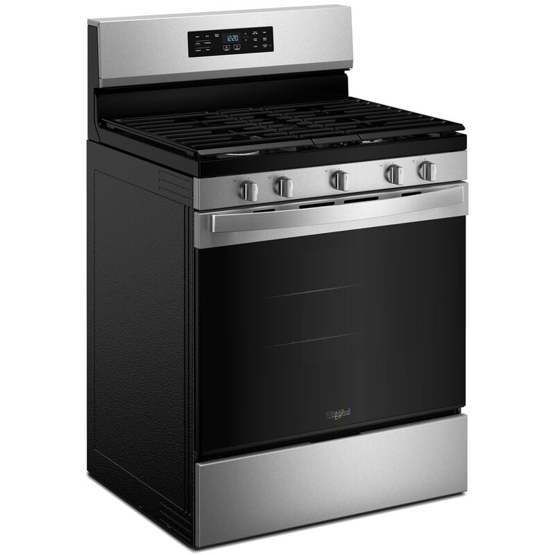 Whirlpool 30 in. 5.0 cu. ft. Air-Fry Standard Convection Gas Range with 5 Sealed Burners - Stainless Steel, , hires
