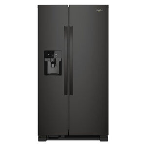 Whirlpool 33 in. 21.4 cu. ft. Side-by-Side Refrigerator with Ice & Water Dispenser - Black, Black, hires