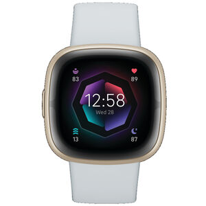 Fitbit Sense 2 Advanced Health & Fitness Smartwatch - Blue Mist / Soft Gold Aluminum, , hires