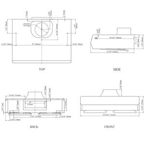 Fotile Pixie Air 30 in. Convertible Standard Style Range Hood with 850 CFM, 4 Fan Speeds & 2 LED Lights - Stainless Steel, , hires