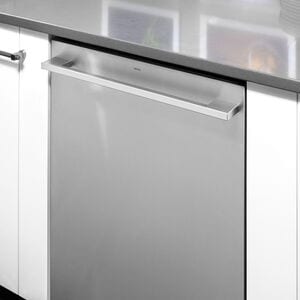 Monogram 24 in. Top Control Flush-Mount Smart Dishwasher with 39 dBa Sound Level, 3rd-Rack & Max Dry system - Stainless Steel, , hires