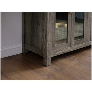 Lilola Ellington 70"W Gray Walnut Finish Fireplace TV Stand Console with Heater, LED Light, Cabinets, Shelves, , hires