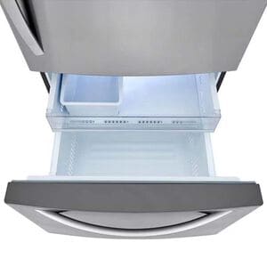 LG 33 in. 25.5 cu. ft. Bottom Freezer Refrigerator with Ice Maker - PrintProof Stainless Steel, PrintProof Stainless Steel, hires