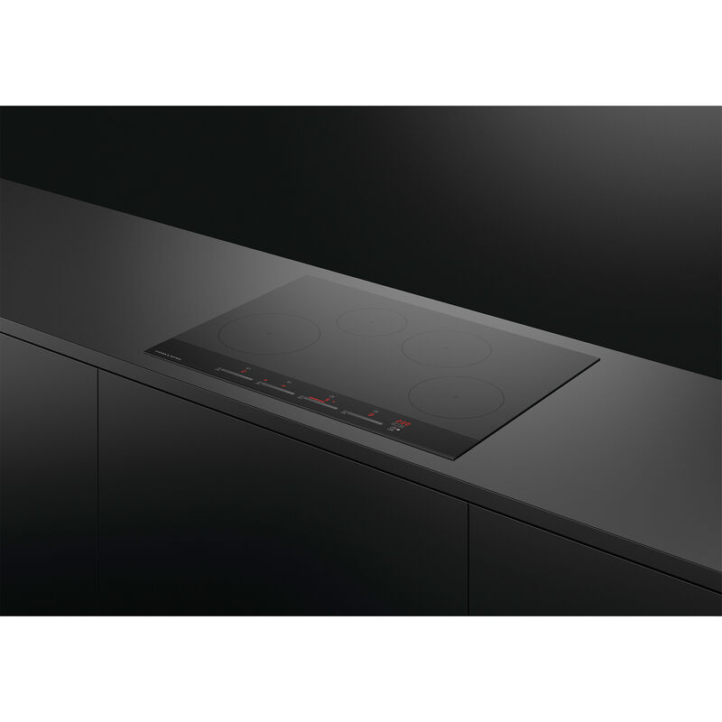 Fisher & Paykel Series 7 30 in. 4-Burner Induction Cooktop with Simmer Burner & Power Burner - Black Glass, , hires