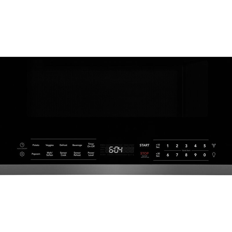 Frigidaire Gallery 30 in. 1.9 cu. ft. Over-the-Range Microwave with 11 Power Levels, 400 CFM & Sensor Cooking Controls - Black Stainless Steel, , hires