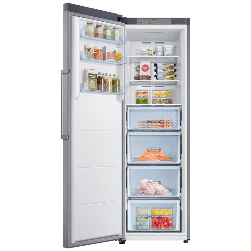 Samsung 24 in. 11.4 cu. ft. 4-Drawers Upright Freezer with Adjustable Shelves - Stainless Steel Look, , hires