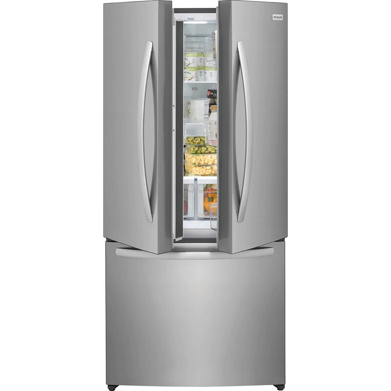 Frigidaire 31 in. 17.6 cu. ft. Counter Depth French Door Refrigerator - Brushed Steel, , hires