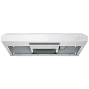 GE 30 in. Convertible Standard Style Range Hood with 200 CFM, 2 Fan Speeds & 1 Incandescent Light - White, , hires