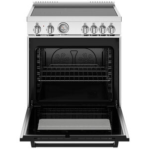 Bertazzoni Master Series 30 in. 4.7 cu. ft. Dual Convection Electric Range with 4 Induction Burners - Stainless Steel, , hires