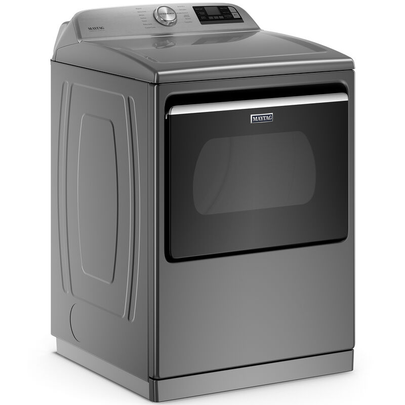 Maytag 27 in. 7.4 cu. ft. Smart Electric Dryer with Extra Power Button, Sensor Dry, Sanitize & Steam Cycle - Metallic Slate, Metallic Slate, hires