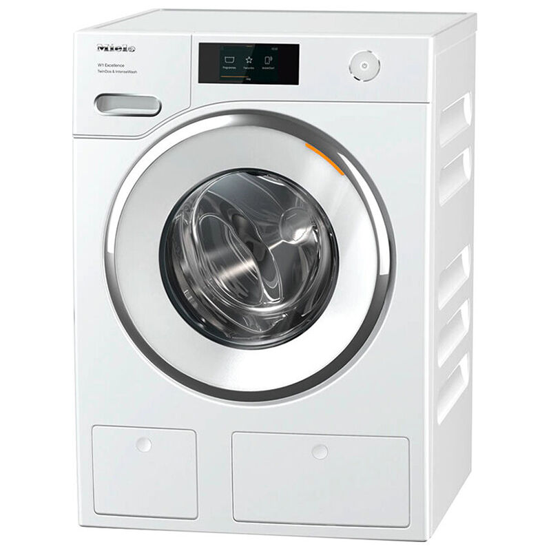 Miele TwinDos 24 in. 2.26 cu. ft. Smart Stackable Front Load Washer with TwinDos Detergent Dispenser, IntenseWash, Color Loss Protection & Steam Cycle - Lotus White, , hires