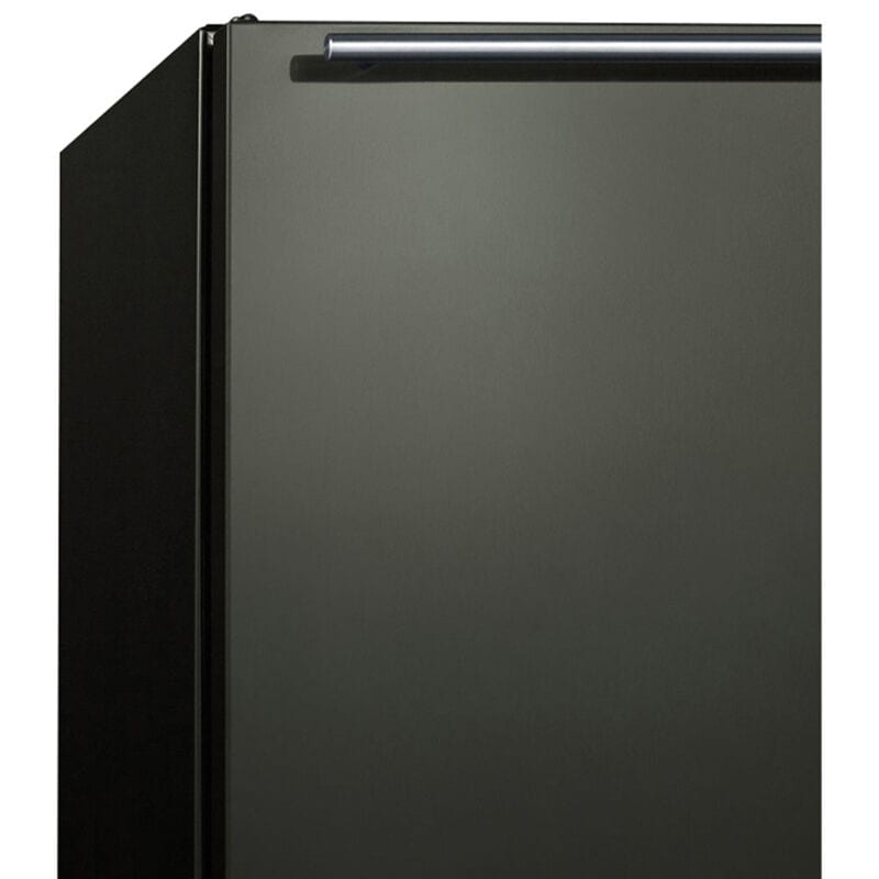 Summit 24 in. 4.7 cu. ft. Built-in Frost Free Compact Upright Freezer with Adjustable Shelves - Black Stainless Steel, , hires