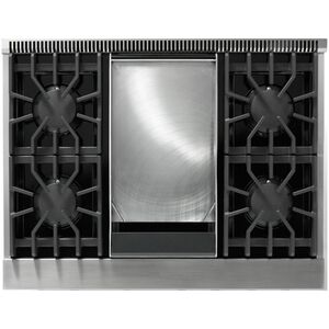 Viking 5 Series 36 in. 5.1 cu. ft. Standard Convection Gas Range with 6 Sealed Burners - Stainless Steel, , hires