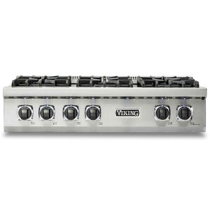 Viking 5 Series 36 in. Natural Gas Rangetop with 6 Sealed Burners - Stainless Steel, , hires