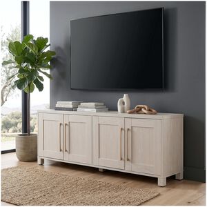 Preston & Cole Daphne 68" Wide TV Stand for TVs up to 75" - Alder White, , hires