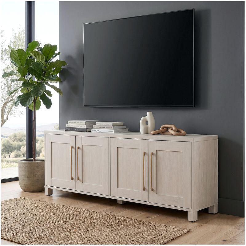 Preston & Cole Daphne 68" Wide TV Stand for TVs up to 75" - Alder White, , hires