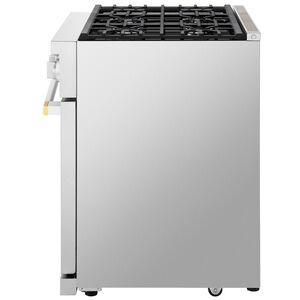 LG Signature 36 in. 6.3 cu. ft. Smart Air-Fry True European Convection Slide-In Gas Range with 6 Sealed Burners - Stainless Steel, , hires