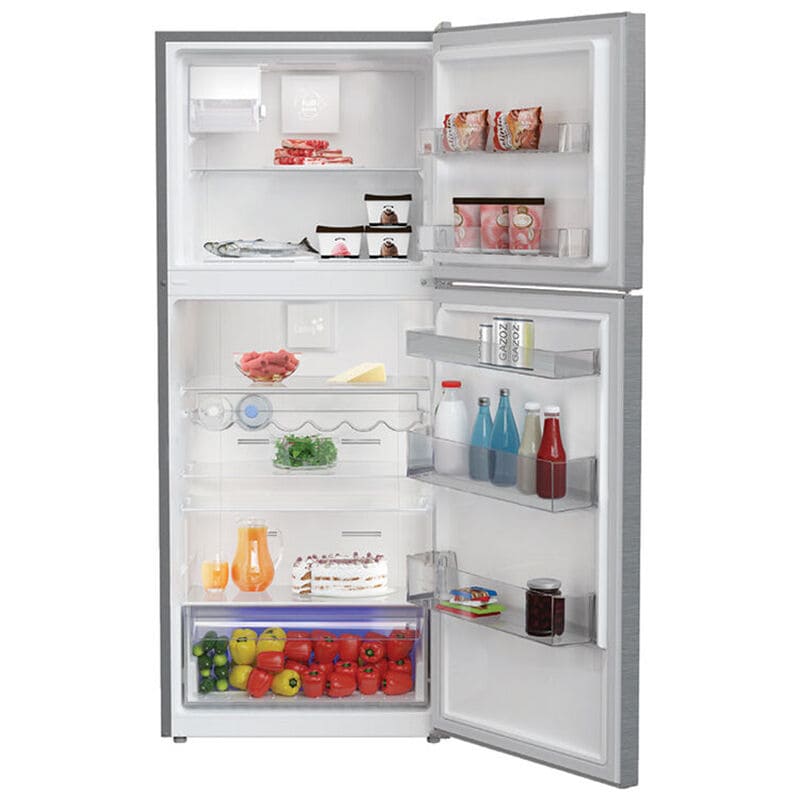 Blomberg 28 in. 13.5 cu. ft. Counter Depth Top Freezer Refrigerator with Ice Maker - Stainless Steel, , hires