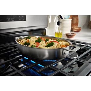 Whirlpool 30 in. 5.0 cu. ft. Air-Fry Standard Convection Gas Range with 5 Sealed Burners - Black, , hires