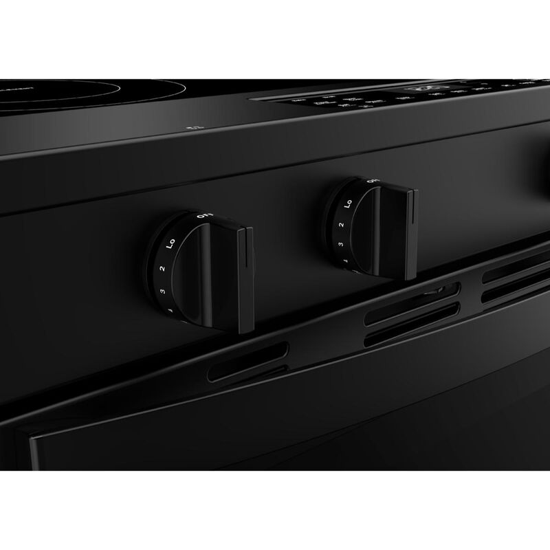 Whirlpool 30 in. 5.3 cu. ft. Smart Air-Fry Electric Range with Radiant Burners - Black, , hires