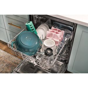 Whirlpool 24 in. Top Control Dishwasher with 47 dBa Sound Level, 3rd-Rack & Pocket - Biscuit, , hires