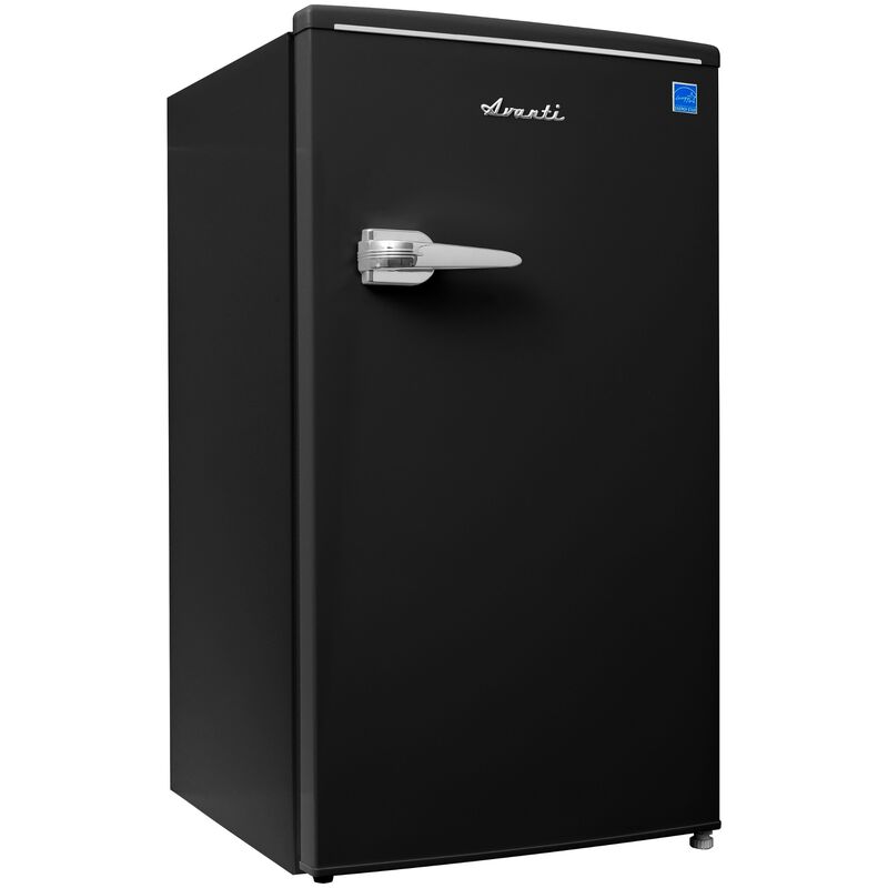 Avanti 18 in. 3.1 cu. ft. Mini Fridge with Freezer Compartment - Black, Black, hires