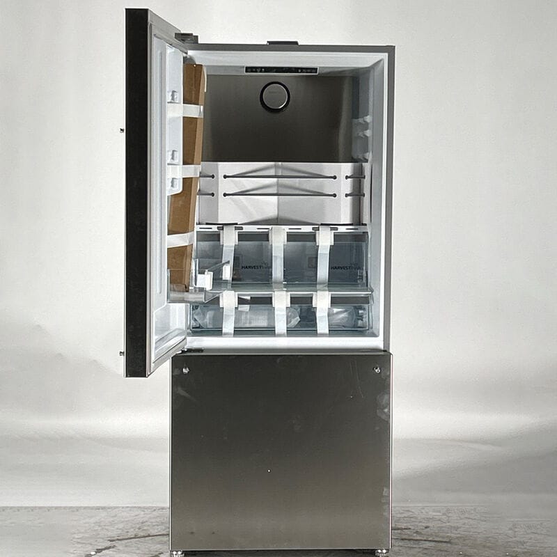 Beko 30 in. 16.1 cu. ft. Smart Counter Depth Bottom Freezer Refrigerator with Ice Maker - Fingerprint Resistant Stainless (Open Box Good Condition), , hires
