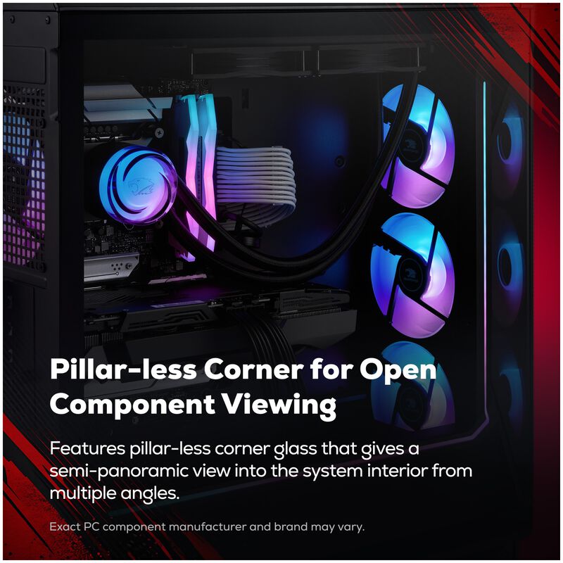 iBUYPOWER Slate Gaming Desktop With AMD Ryzen 5 5500, 3.6 GHz, 6-Core CPU, NVIDIA GeForce RTX 4060, 8GB VRAM GPU, 16 GB RAM, 1 TB SSD & Windows 11 Home - Black, , hires