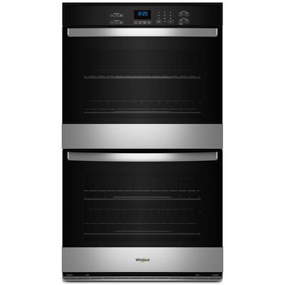 Whirlpool 30 in. 10.0 cu. ft. Electric Double Wall Oven with Self Clean - Stainless Steel | WOED3030LS