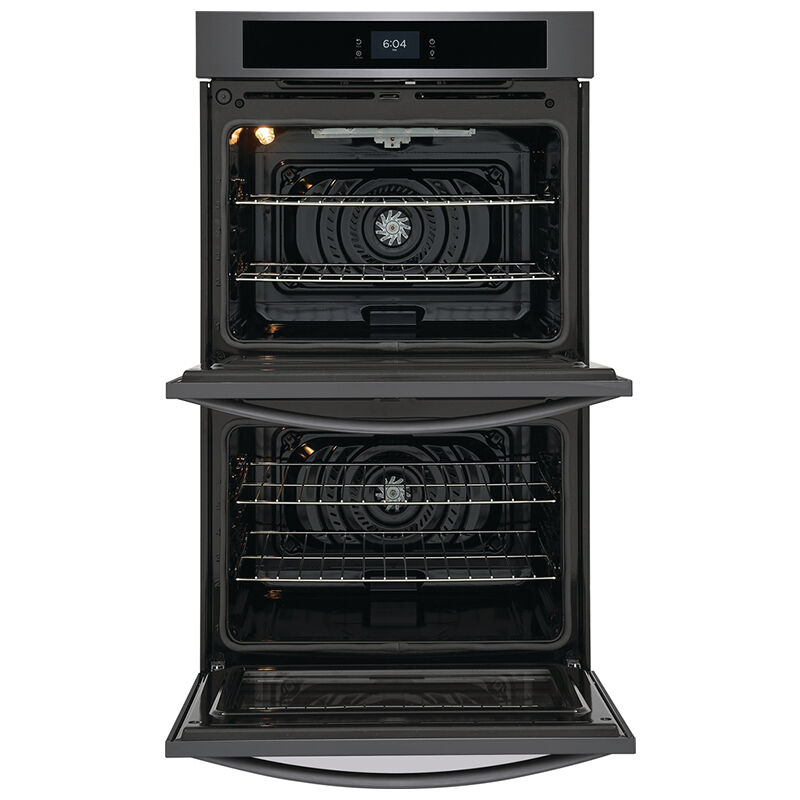 Frigidaire 30 in. 10.6 cu. ft. Top Control Electric Double Wall Oven with Standard Convection - Black Stainless, Black Stainless, hires