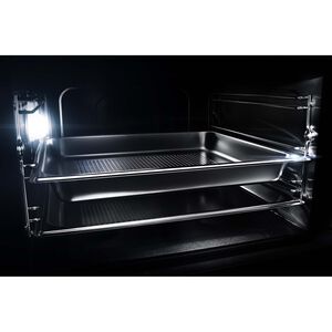 JennAir Rise 24 in. 1.3 cu. ft. Smart Steam Electric Single Wall Oven with True European Convection - Stainless Steel, , hires