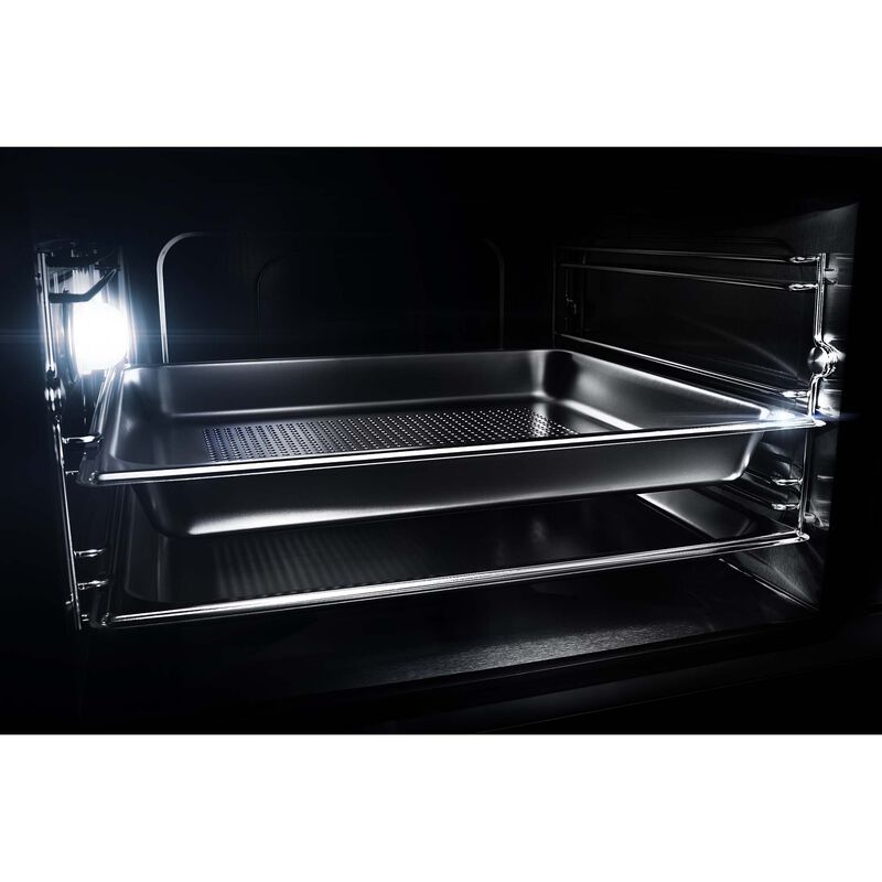 JennAir Rise 24 in. 1.3 cu. ft. Smart Steam Electric Single Wall Oven with True European Convection - Stainless Steel, , hires