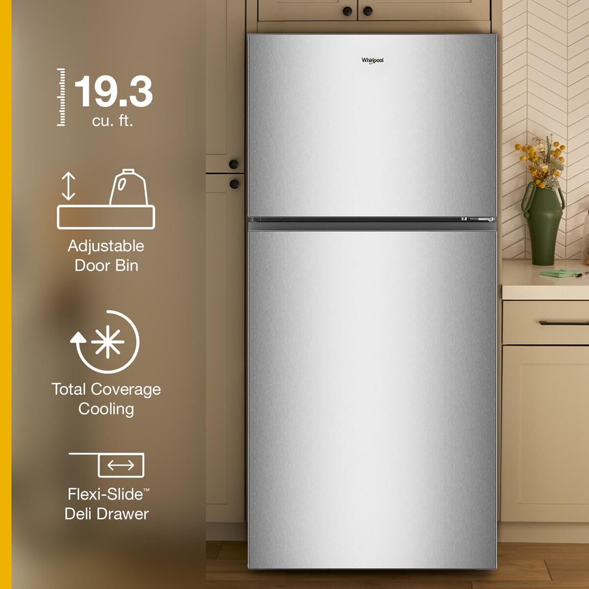 Whirlpool 30 in. 19.3 cu. ft. Garage-Ready Top Freezer