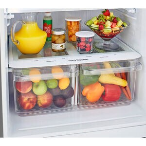 LG 30 in. 20.2 cu. ft. Top Freezer Refrigerator with Factory Installed Ice Maker -Stainless Steel, , hires