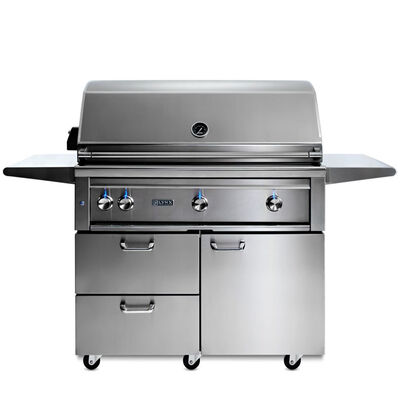 Lynx Professional 42 in. 4-Burner Liquid Propane Gas Grill with Rotisserie & Smoker Box - Stainless Steel | L42ATRFLP