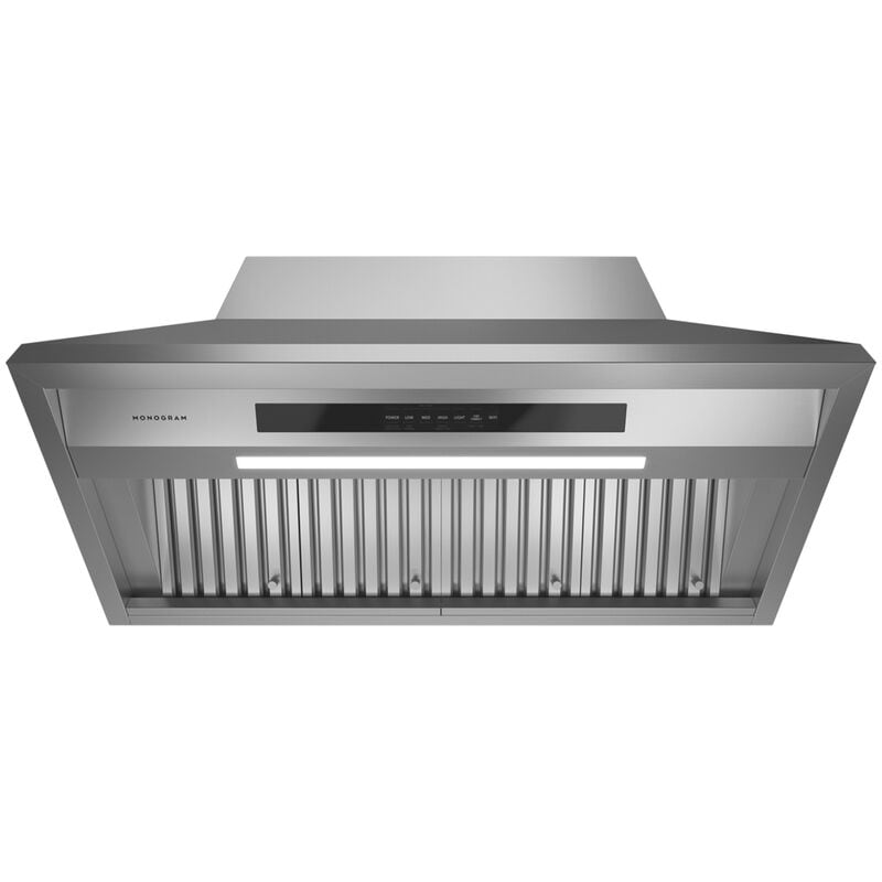Monogram 48 in. Smart Ducted Standard Style Range Hood with 1220 CFM, 4 Fan Speeds & 1 LED Light - Stainless Steel, , hires