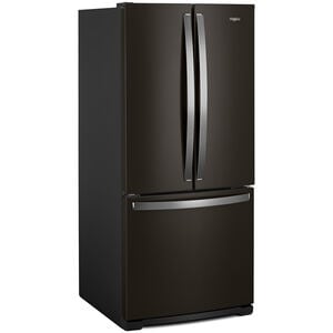Whirlpool 30 in. 19.7 cu. ft. French Door Refrigerator with Ice Maker - Black Stainless, Black Stainless, hires