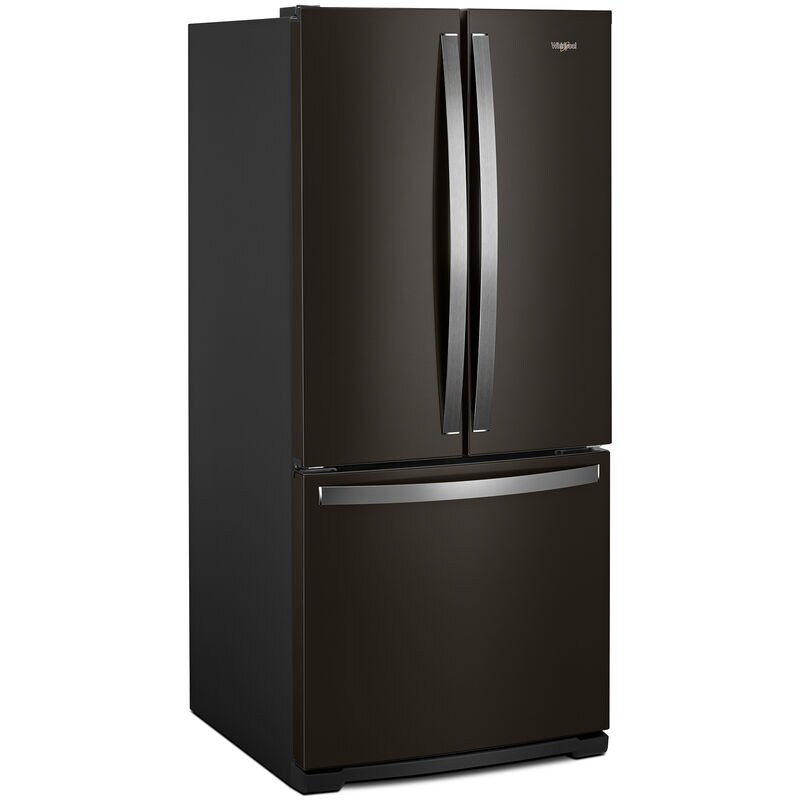 Whirlpool 30 in. 19.7 cu. ft. French Door Refrigerator with Ice Maker - Black Stainless, Black Stainless, hires