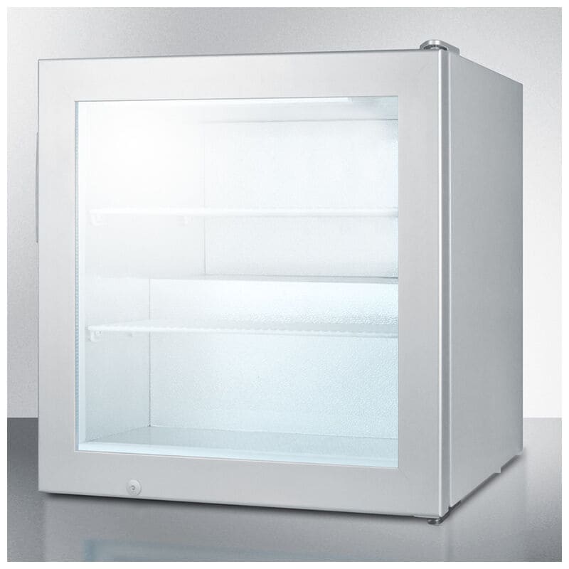 Summit 24 in. 2.0 cu. ft. Compact Upright Freezer with Adjustable Shelves - Stainless Steel, , hires