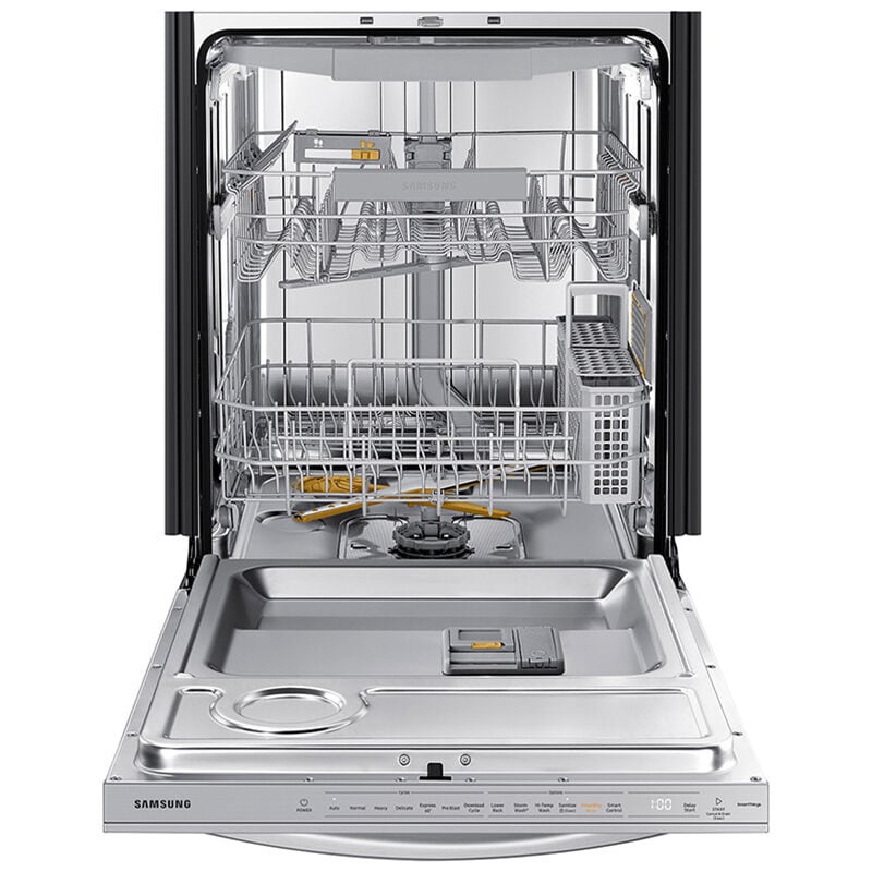 Samsung 24 in. Top Control Smart Dishwasher with 42 dBa Sound Level, 3rd-Rack & Ventilation Drying System - Fingerprint Resistant Stainless, Fingerprint Resistant Stainless, hires