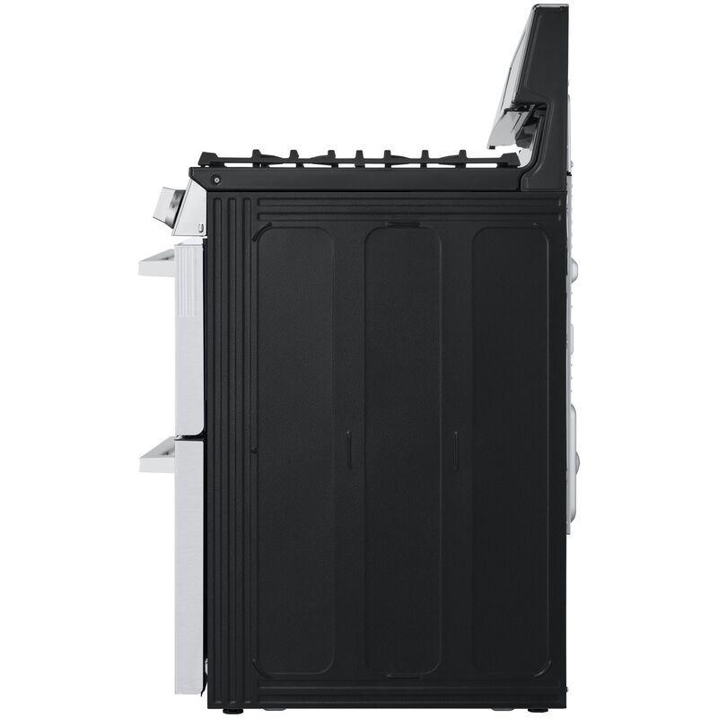 LG 30 in. 6.9 cu. ft. Smart Air-Fry True European Convection Double Oven Slide-In Gas Range with 5 Sealed Burners - Stainless Steel, , hires